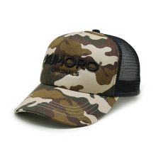 Wholesale Cap Hat Men Camo Foam Trucker Hat, Custom 3D Embroidery logo Caps and Hats